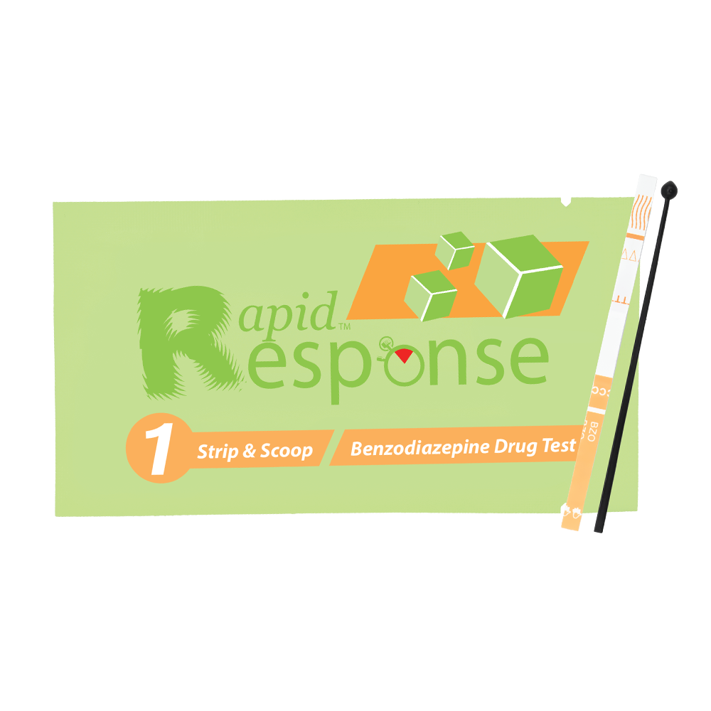 Rapid Response Benzodiazepine Test Strip with microscoop