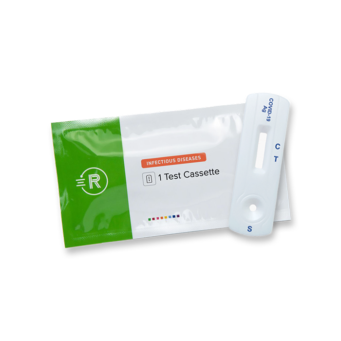 Rapid Response COVID-19 Antigen Detection Test pouch and cassette