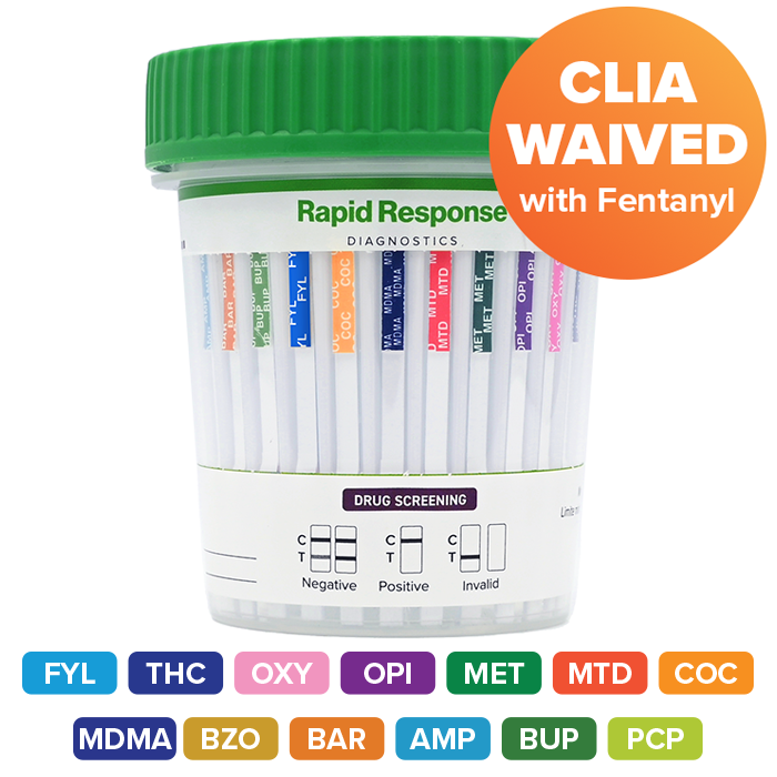 thumbnail image 2 of 25 Pack 5 Panel Drug Test Cups | CLIA Waived Urine Test Kit | MD Brand 2 of 5