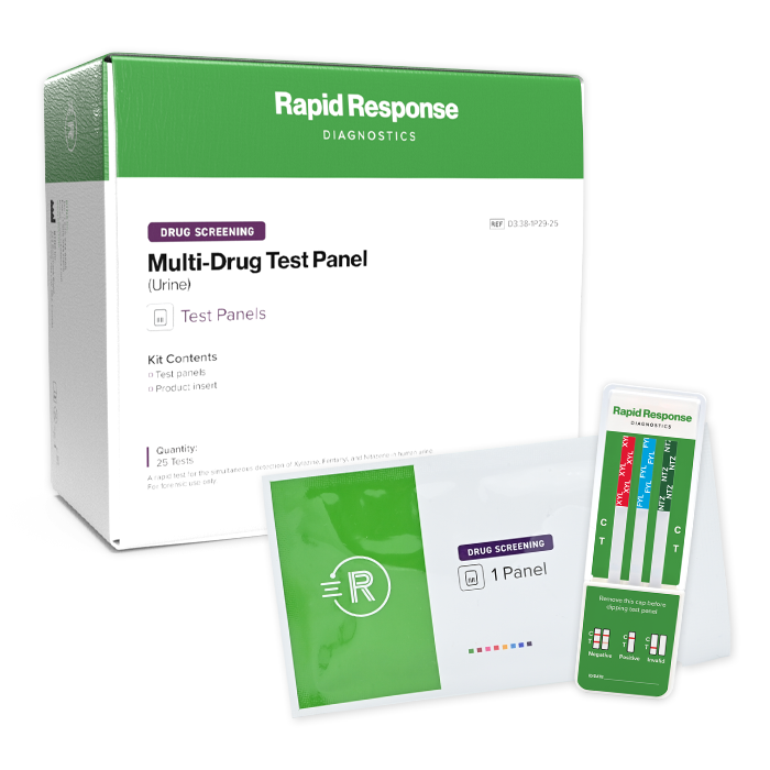 Multi-Drug Test Panel with box and pouch