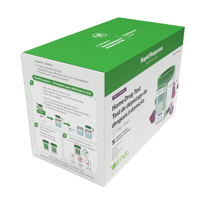 Home Drug Test 5.1-2VFH-2 side of box