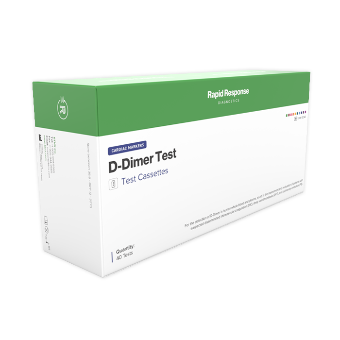 D-Dimer Test Cassette box side view