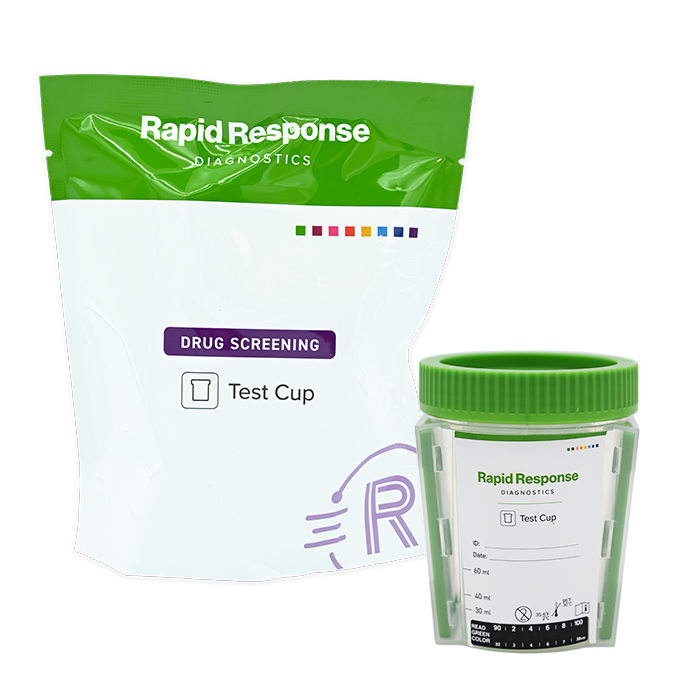 Multi-Drug Flat Test Cup and pouch