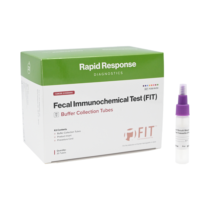 Fecal Immunochemical Test Colon Cancer Screening Test Box and Buffer Collection Tube