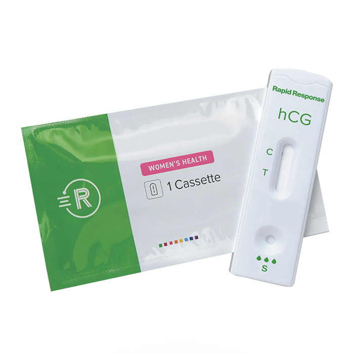 hCG Pregnancy Test Cassette and pouch