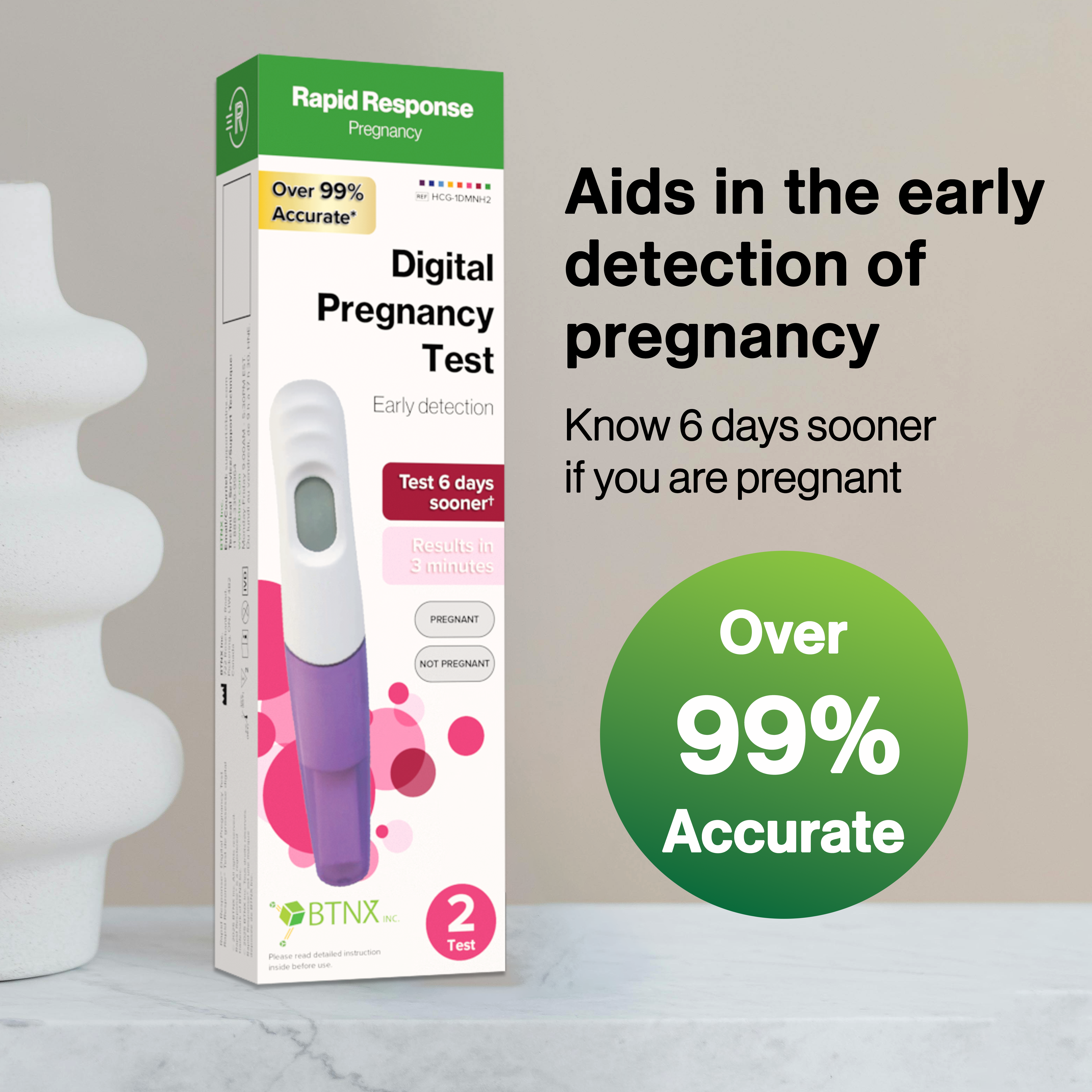 Digital Pregnancy Test Setting