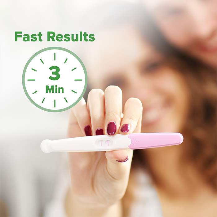 HCG Pregnancy Test Midstream Dip Stick fast results in 3 minutes
