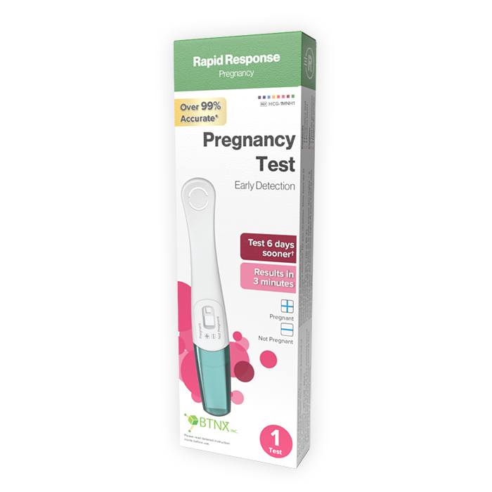 Rapid Response Pregnancy Test 1 Pack box