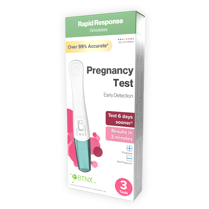 Rapid Response Pregnancy Test 3 pack box