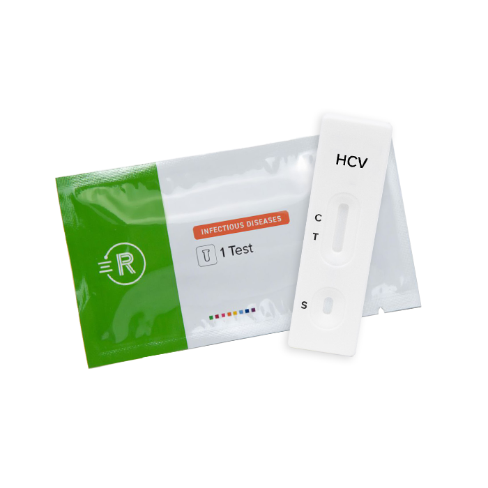 Hepatitis C Virus (HCV) Test Cassette and pouch