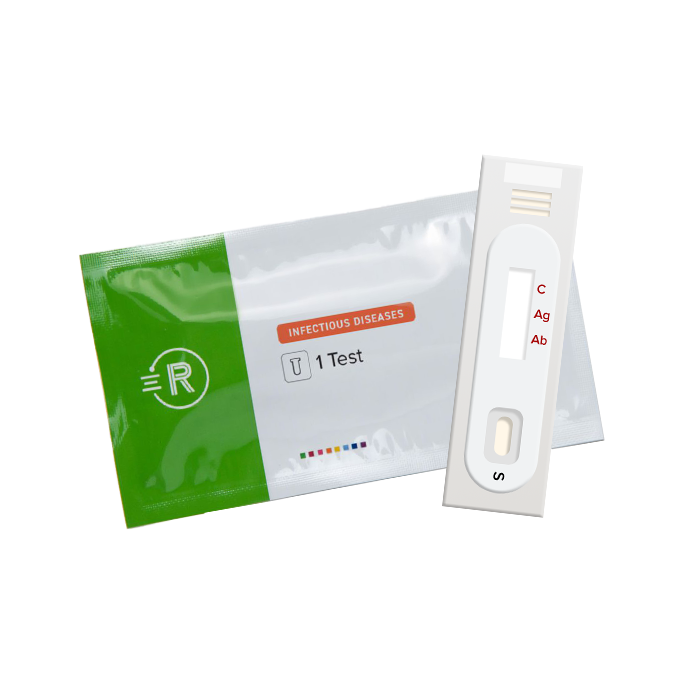 HIV 1/2/P Test Cassette and pouch