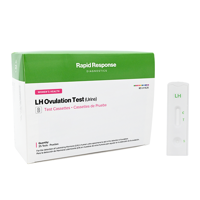 LH Ovulation Test Cassette and box - Pack of 25
