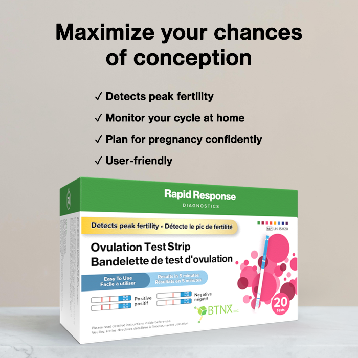 Rapid Response Ovulation Test Strip features