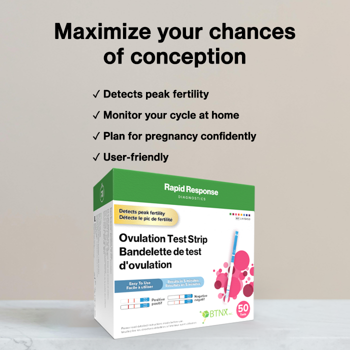 Rapid Response Ovulation Test Strip features