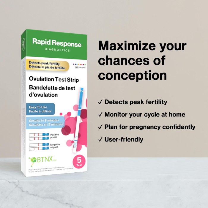 Rapid Response Ovulation Test Strip features