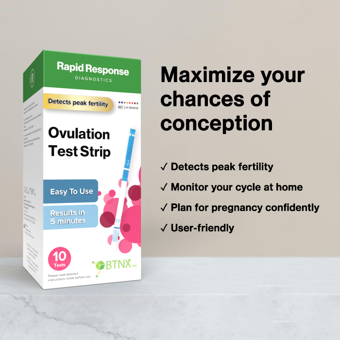 Rapid Response Ovulation Test Strip features