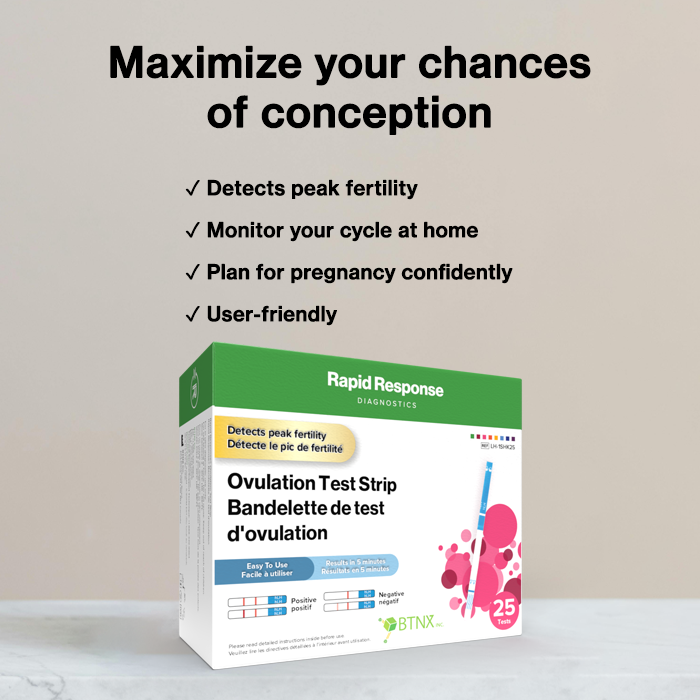 Rapid Response Ovulation Test Strip features