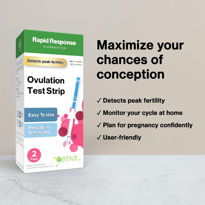 Rapid Response Ovulation Test Strip features