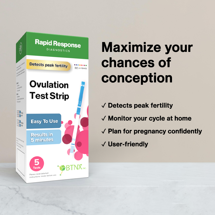 Rapid Response Ovulation Test Strip features