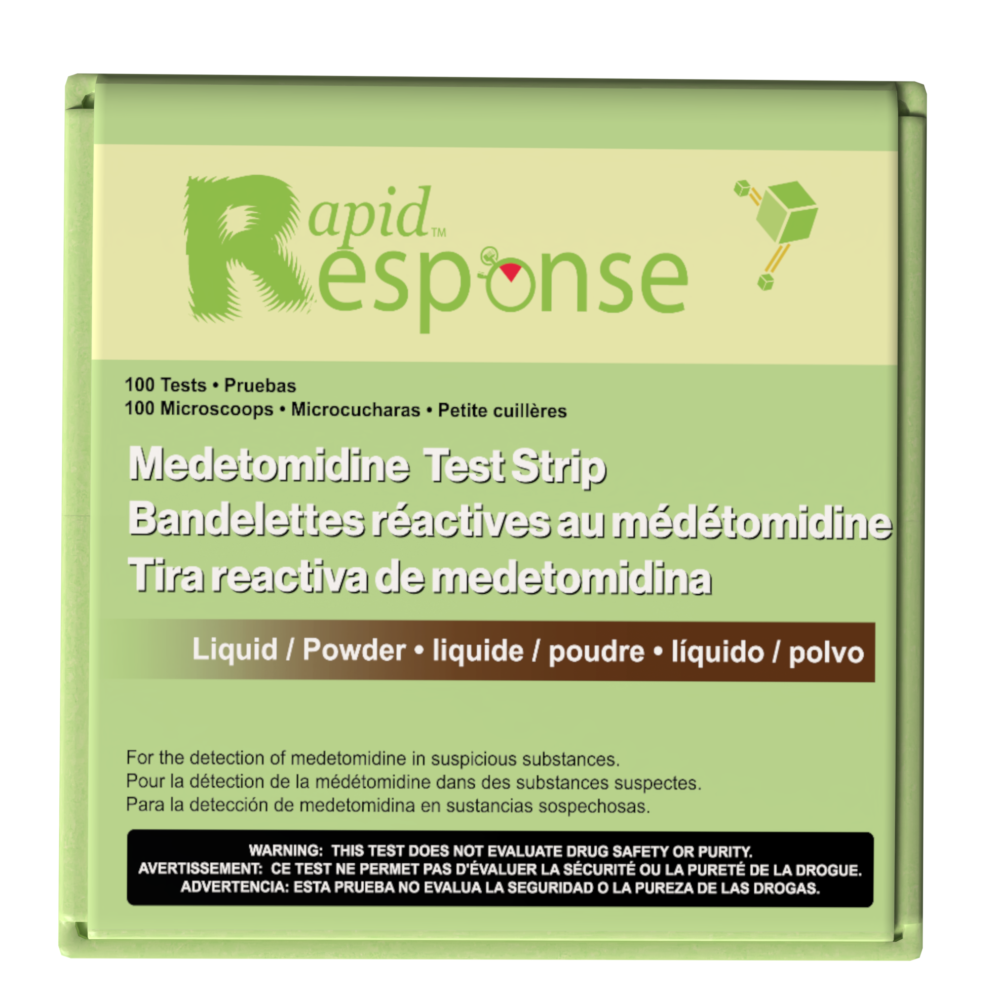 Medetomidine Test Strips (Liquid/Powder) Top View