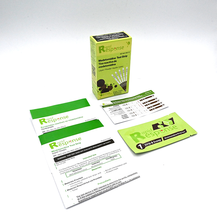 Medetomidine Test Strip lifestyle kit contents