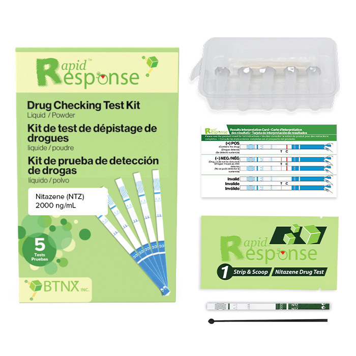 Rapid Response™ Drug Checking Test Kit (NTZ2000) | Lochness Medical