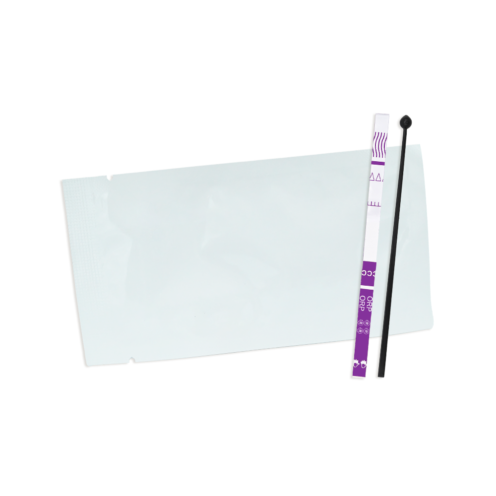 Orphine Test Strip white pouch with test strip and microscoop