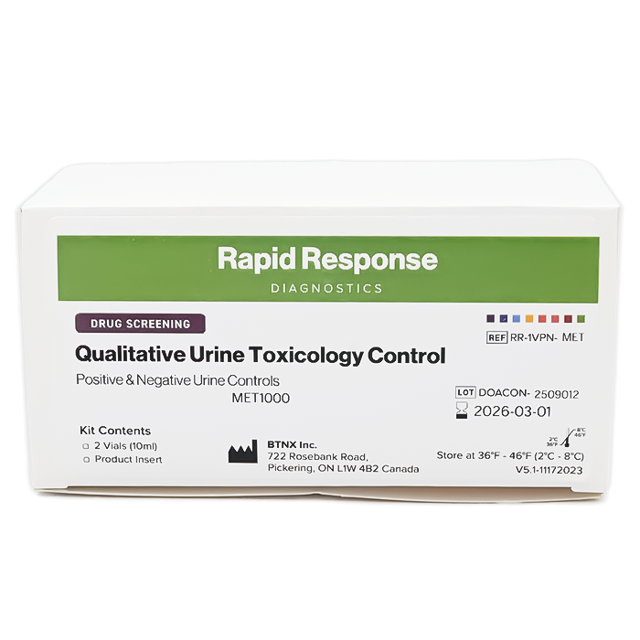 Qualitative Urine Toxicology Control Box