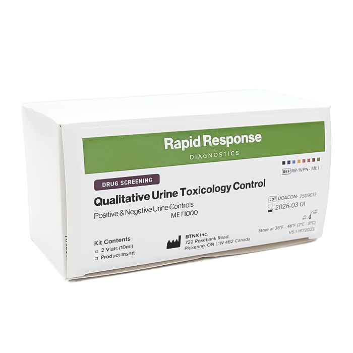 Qualitative Urine Toxicology Control Box Angled