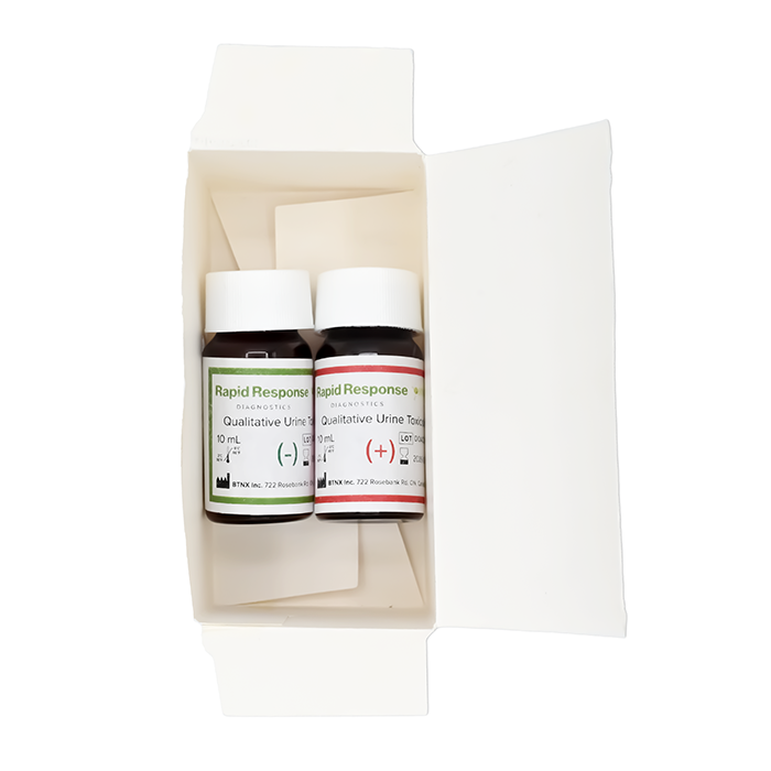 Qualitative Urine Toxicology Control Box with Vials