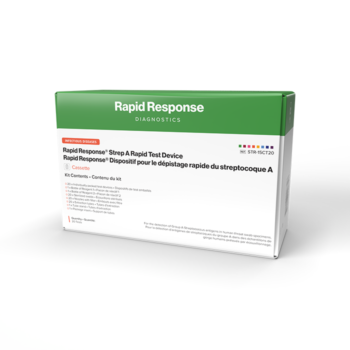 Strep A Rapid Test Device box