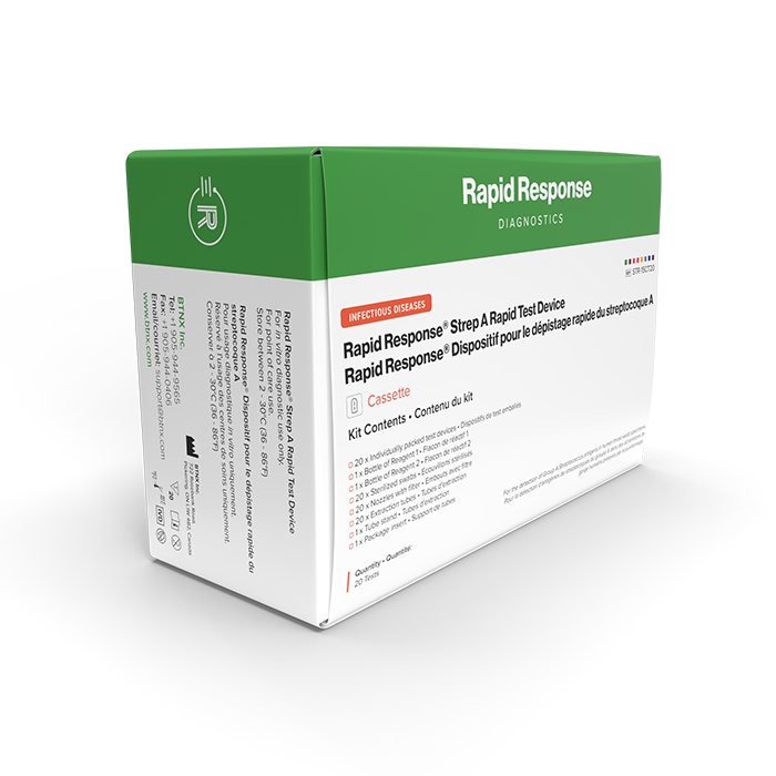 Strep A Rapid Test Device box