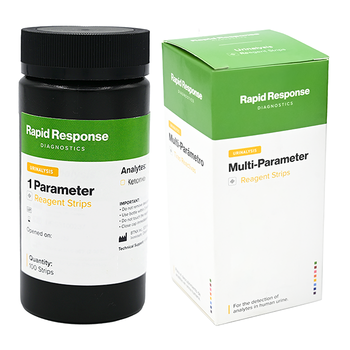 1 Parameter Urinalysis Reagent Strip Box and Bottle