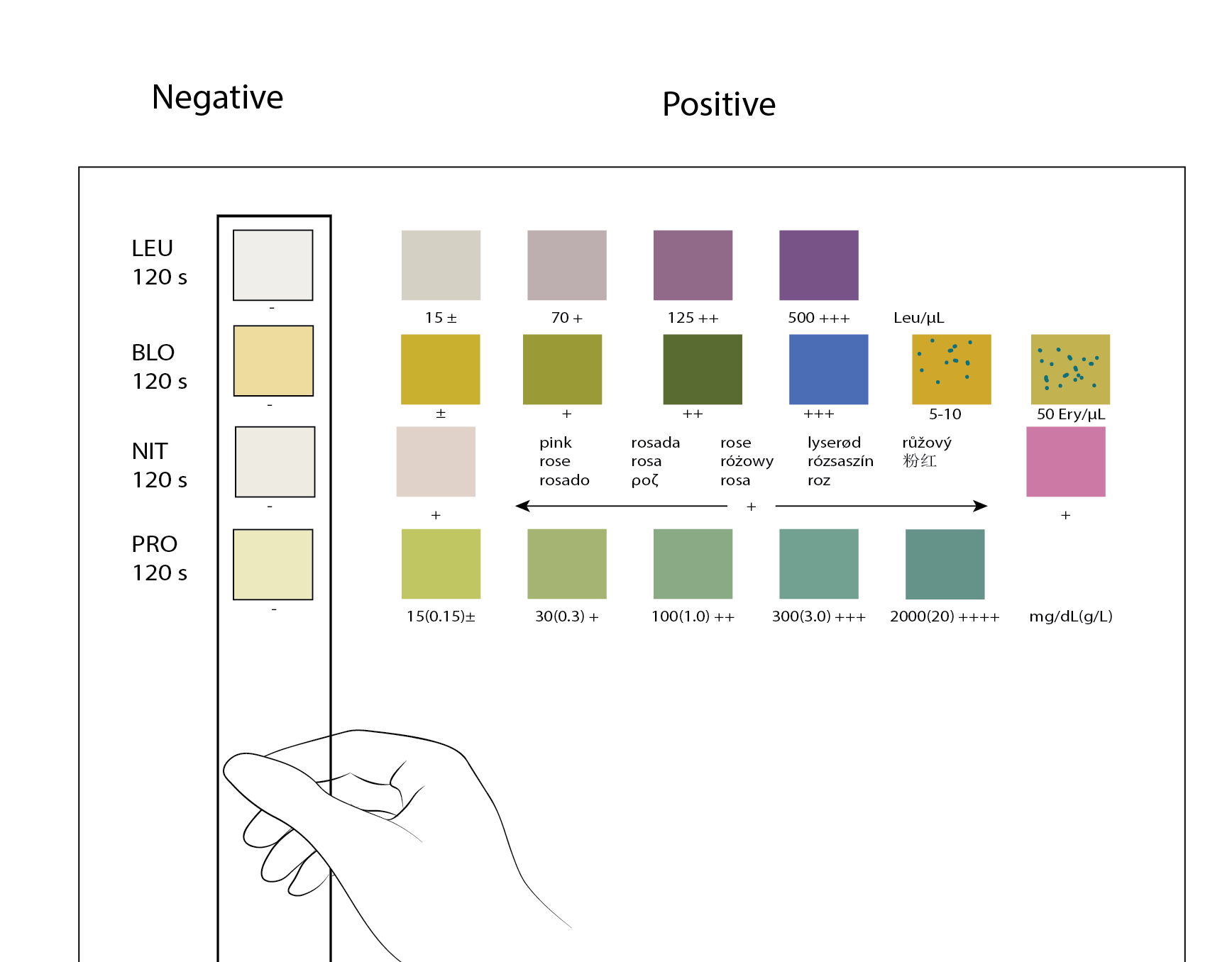 UTI-1SCHC1 Colour Card